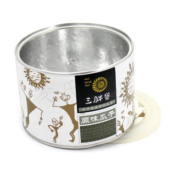 定制圓形瓜子鐵罐,葵花籽馬口鐵罐生產(chǎn)廠(chǎng)家