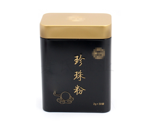 珍珠粉長方形鐵盒 珍珠粉長方形鐵盒