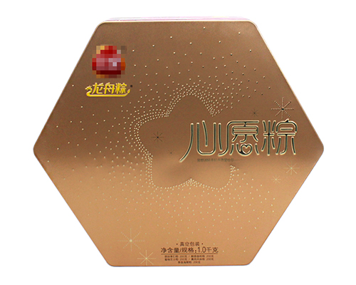 六角形心愿粽子鐵盒包裝 六角形心愿粽子鐵盒包裝