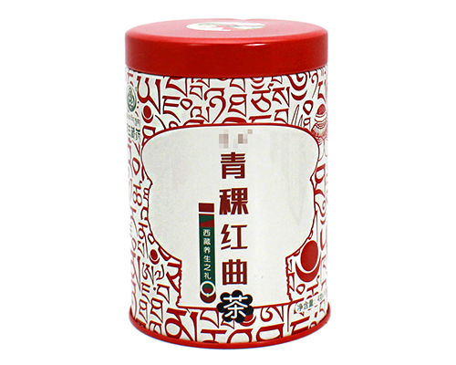 復古瓷青稞紅曲茶茶葉鐵罐 復古瓷青稞紅曲茶茶葉鐵罐