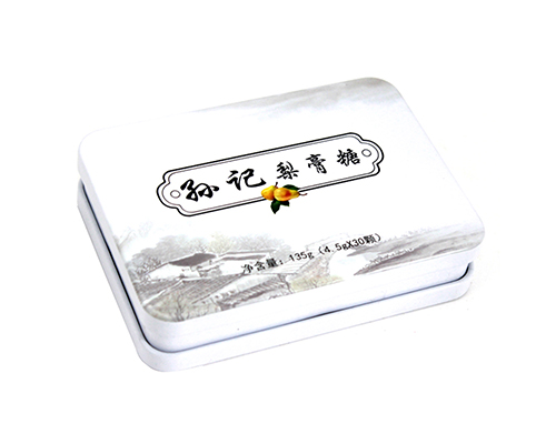 翻蓋式長(zhǎng)方形梨膏糖馬口鐵盒 翻蓋式長(zhǎng)方形梨膏糖馬口鐵盒